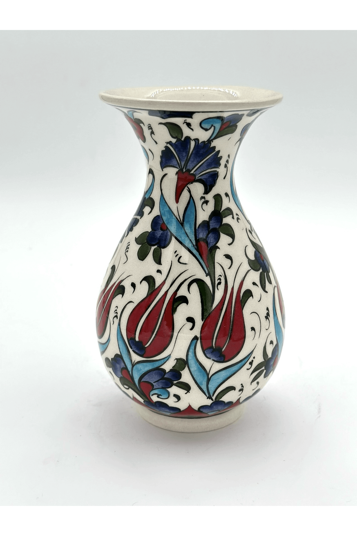 Handmade Turkish Ceramic Vase,Large Decorative Vase,Handmade Ceramic Jar With Lid,Centerpiece Vase,Table Top Decor,Home Decor