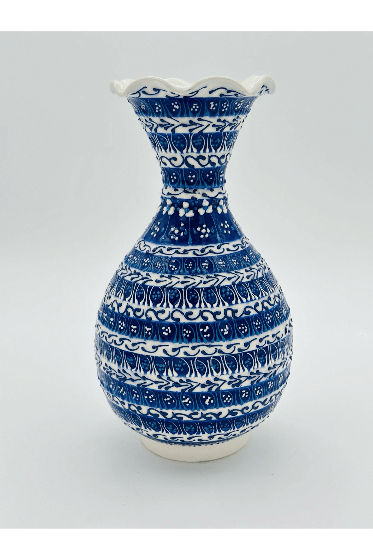 Handmade Turkish Ceramic Vase,Large Decorative Vase,Handmade Ceramic Jar With Lid,Centerpiece Vase,Table Top Decor,Home Decor