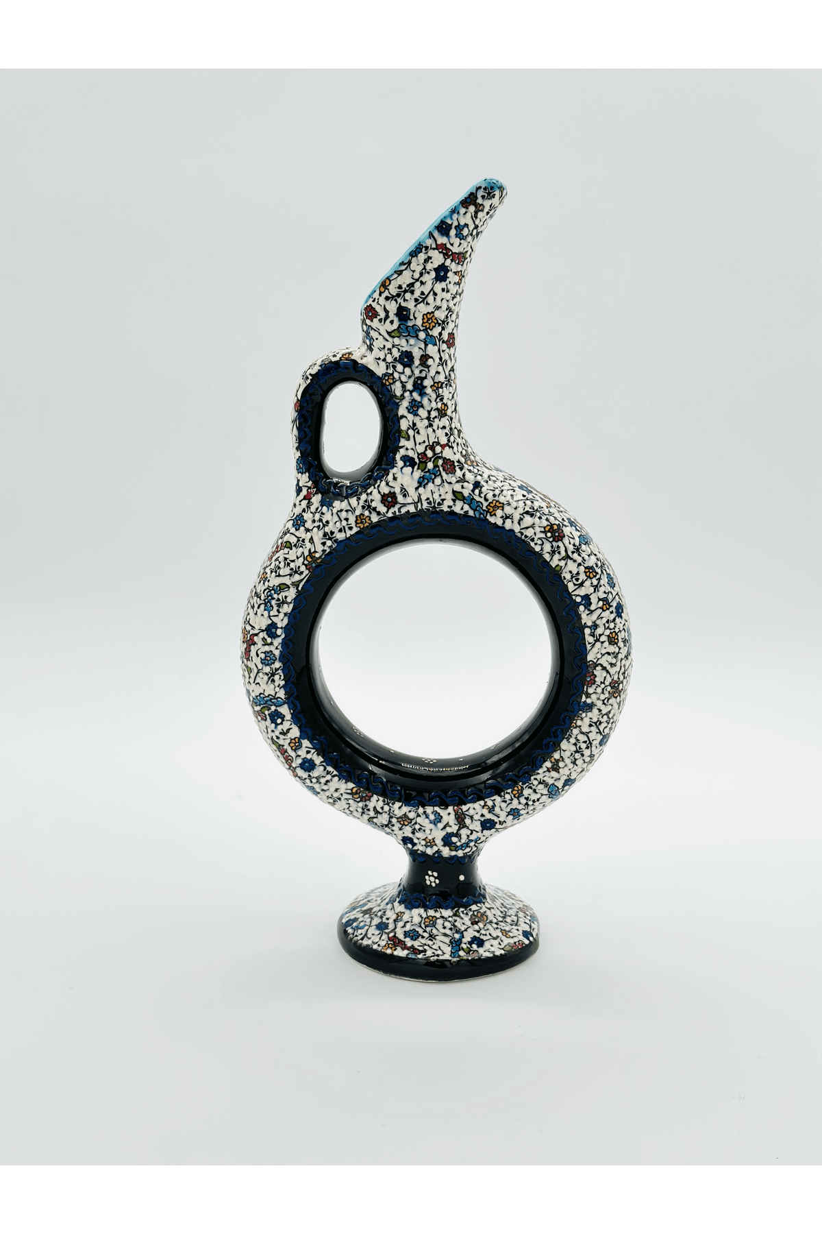 Handmade Turkish Ceramic Vase,Large Decorative Vase,Handmade Ceramic Jar With Lid,Centerpiece Vase,Table Top Decor,Home Decor