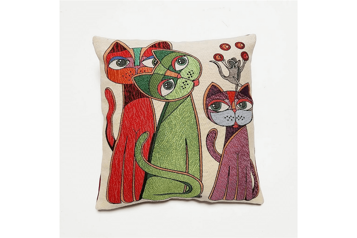 High Quality 4 Pieces Pillow Case with Elegant Hand-Woven Pattern. Hand Woven Pillow Case | pillow | 100% cotton decorative throw pillows, 40X40
