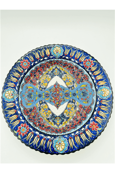 Ceramic Wall Plate Handmade Turkish Boho Wall Art Decorative  Home Kitchen Office Wall & Desk Gift