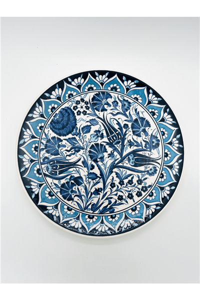 Ceramic Wall Plate Handmade Turkish Boho Wall Art Decorative  Home Kitchen Office Wall & Desk Gift