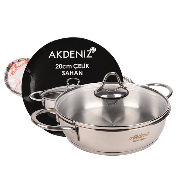 AKDENIZ 20cm  ELIT KAPAKLI CELIK SAHAN