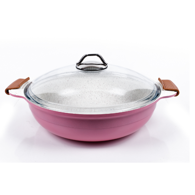 Akdeniz Onyx 32cm Döküm Basık Tencere