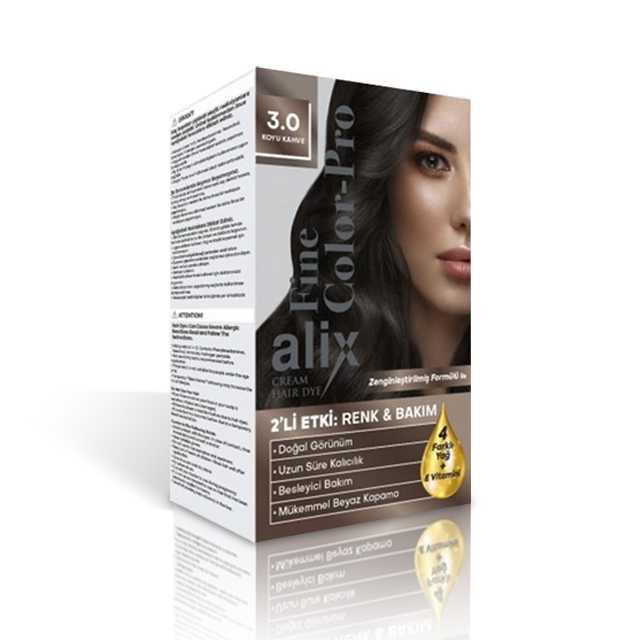 Alix Set Saç Boyası 3.0 Koyu Kahve