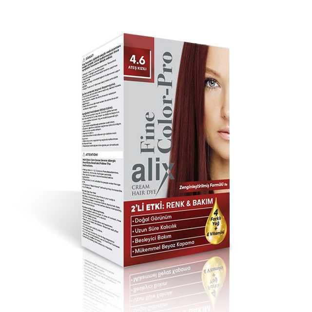 Alix Set Saç Boyası 4.6 Ateş Kızılı