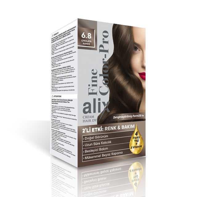 Alix Set Saç Boyası 6.8 Çikolata Kahve