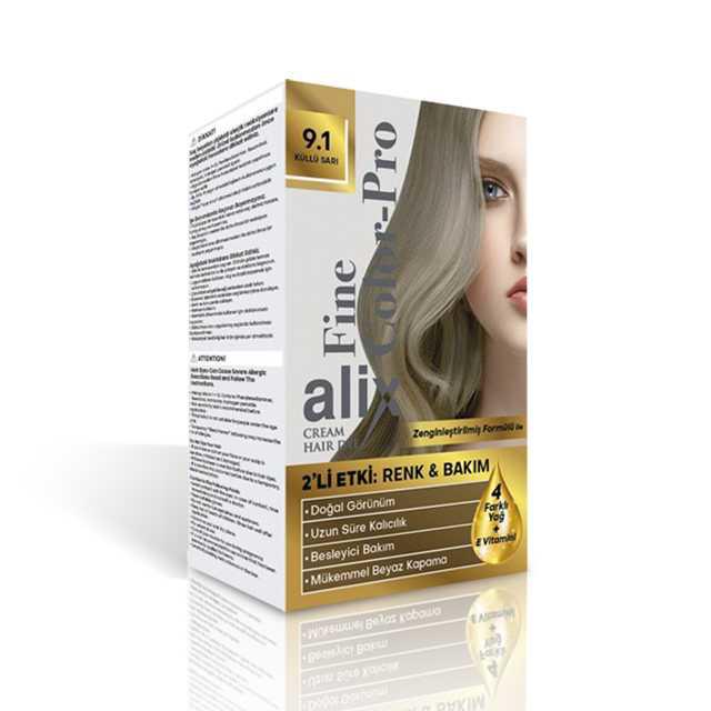 Alix Set Saç Boyası 9.1 Küllü Sarı