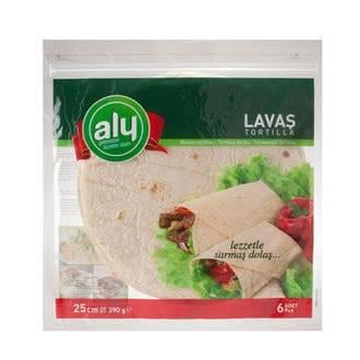 Aly Lavaş Ekmeği 25 Cm 390 Gr. 6 lı