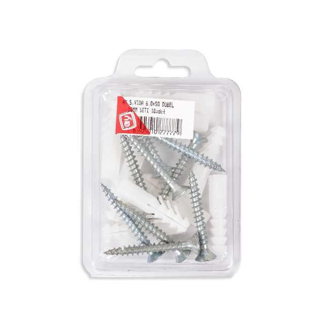 Ay 6x50 10mm Dubel S.Vida Seti 10 Adet
