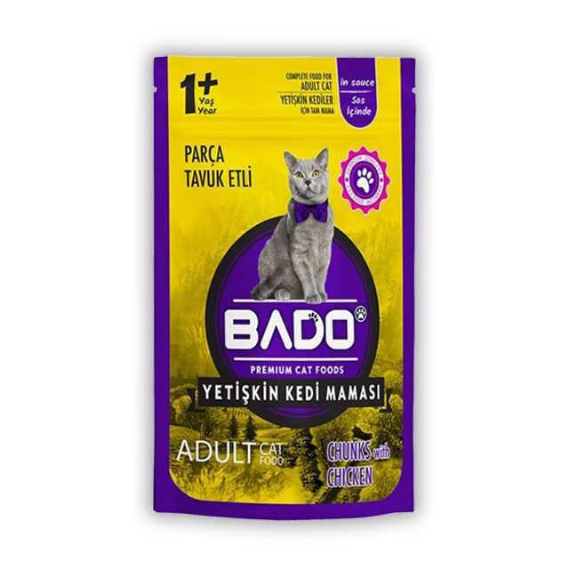Bado  Yaş Kedi Maması Tavuklu 85gr
