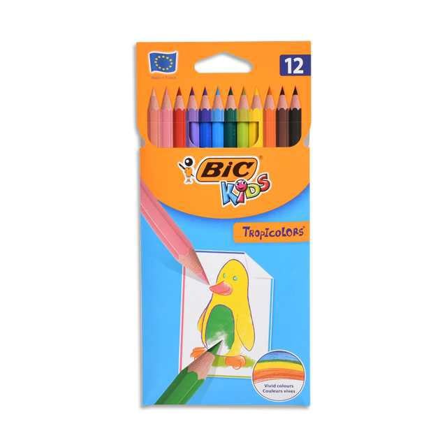 Bic Tropicolors Kuru Boya Kalemı 12 li