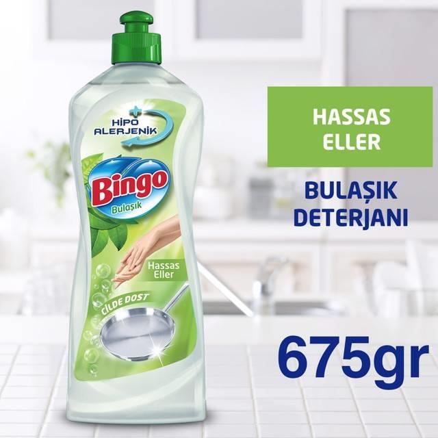 Bingo Sıvı Bulaşık Deterjanı Hassas 675Gr