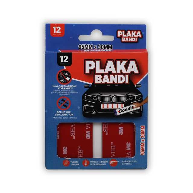 Bondit 3m 12pcs 95mmx30mm Plaka Bandı