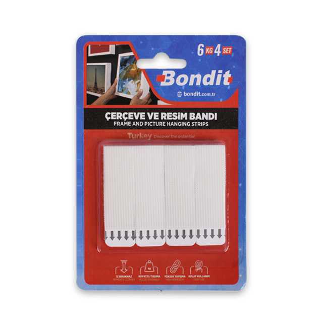 Bondit 4pcs Cırtlı Cerceve Resim Bandı