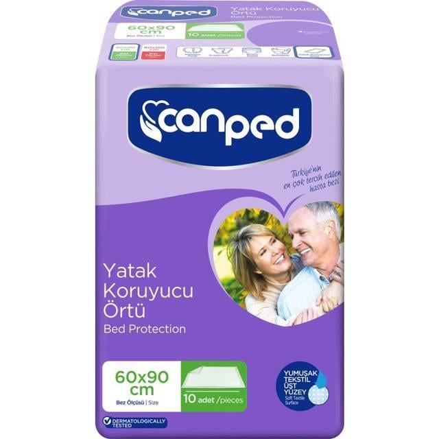 Canped Yatak Koruma Örtüsü Extra 10 lu 60x90cm