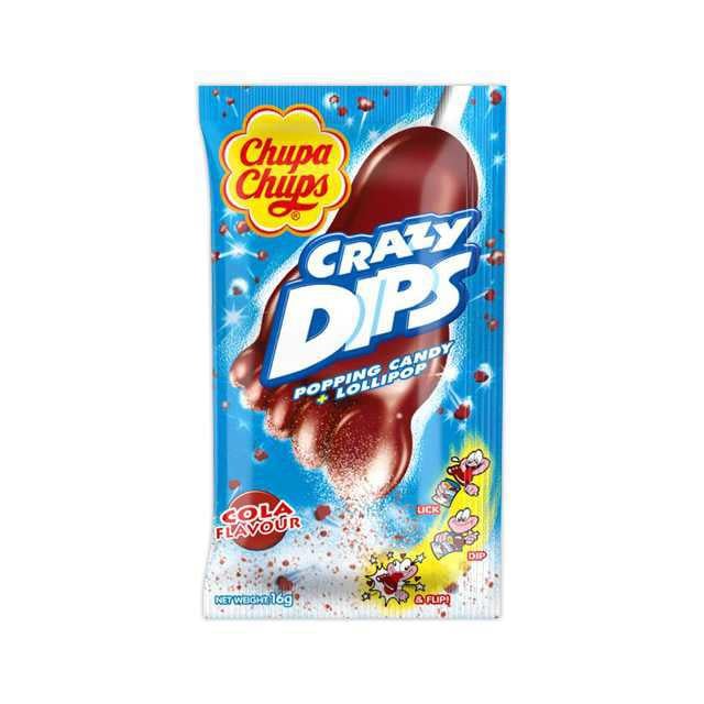 CHUPA CHUPS CRAZY DIPS 16 GR COLA
