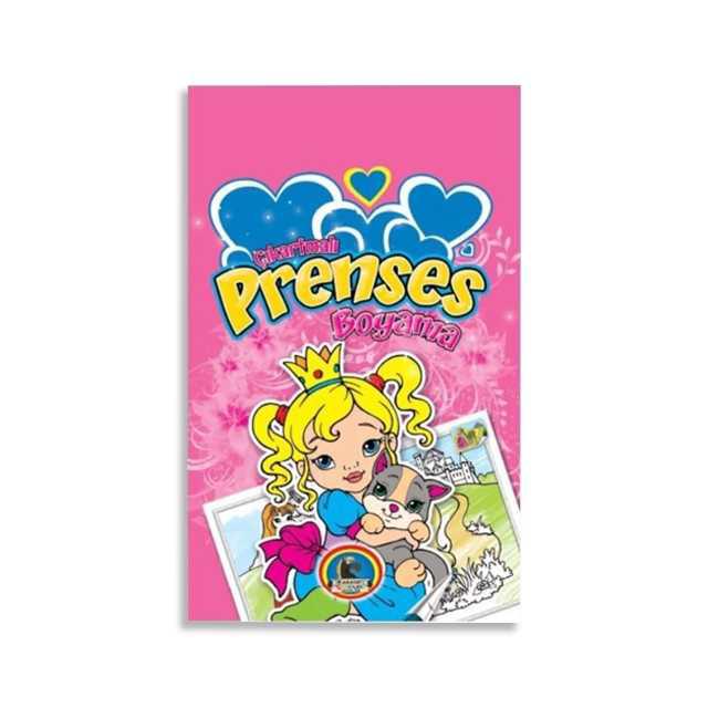 Çocuq Prenses Boyama Stickerli 16 Sayfa
