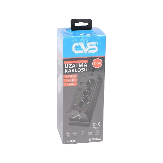 Cvs Dn9275 4lü 2mt 4-Usb Akım Korumalı Uzatma