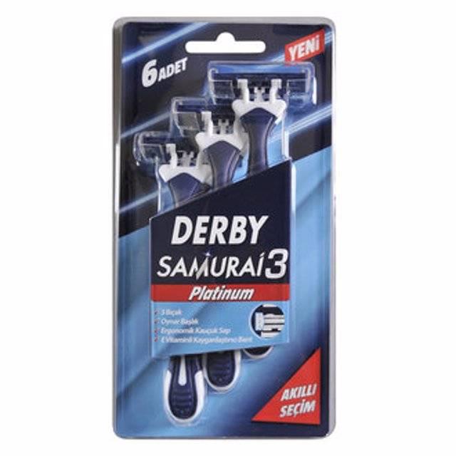 Derby 761256 Samurai Platinum 3 Bıçak 6 lı