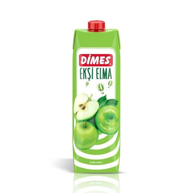Dimes Ekşi Elma Meyveli İçecek 1000 Ml Kls