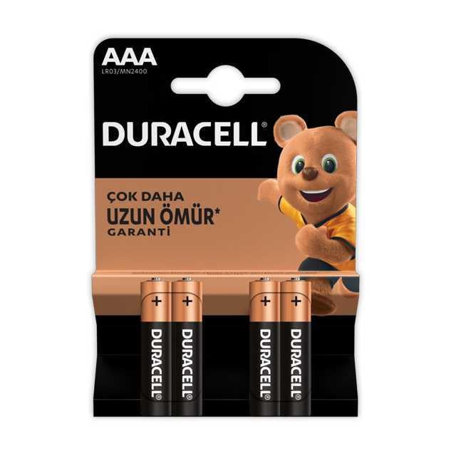 Duracell Aaa İnce Kalem Pil 4 lü