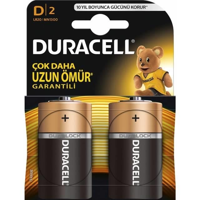 Duracell D Büyük Pil 2 li