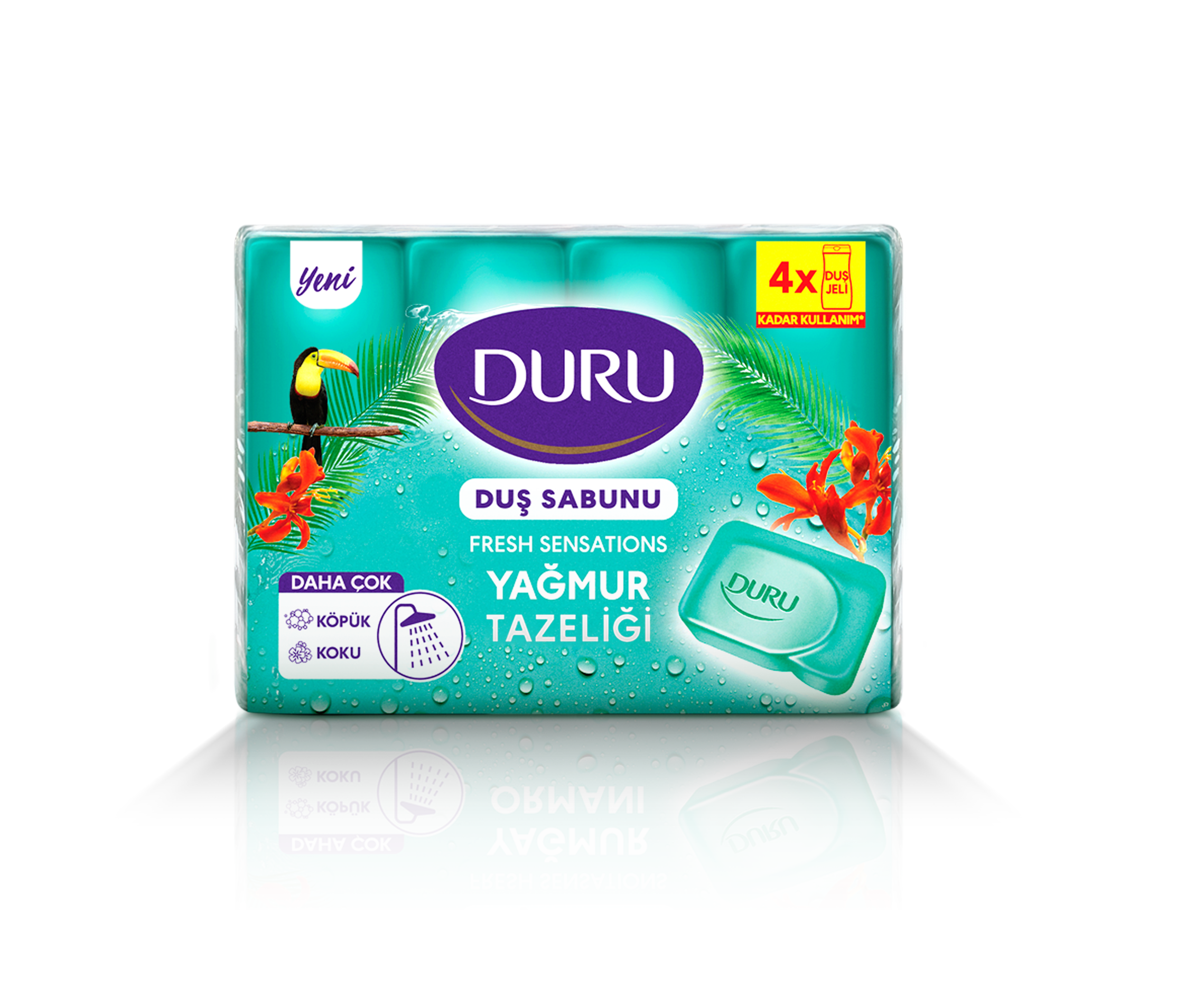 Duru Fresh Duş Sabunu Yağmur Ormanı 4*150 Gr.