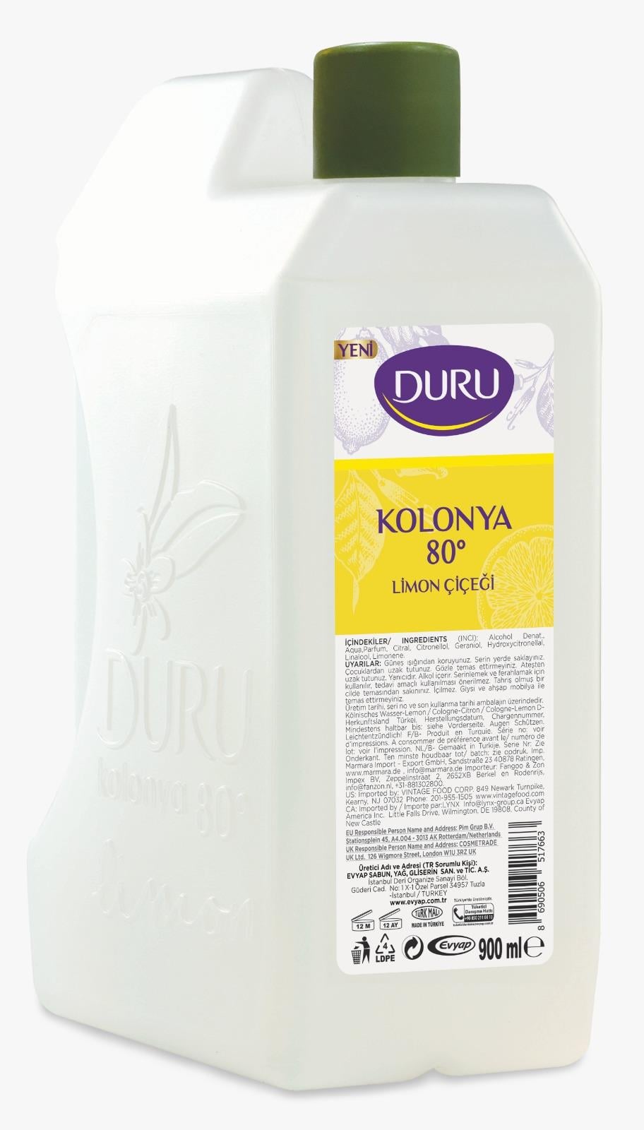 Duru Limon Kolonya 900ml