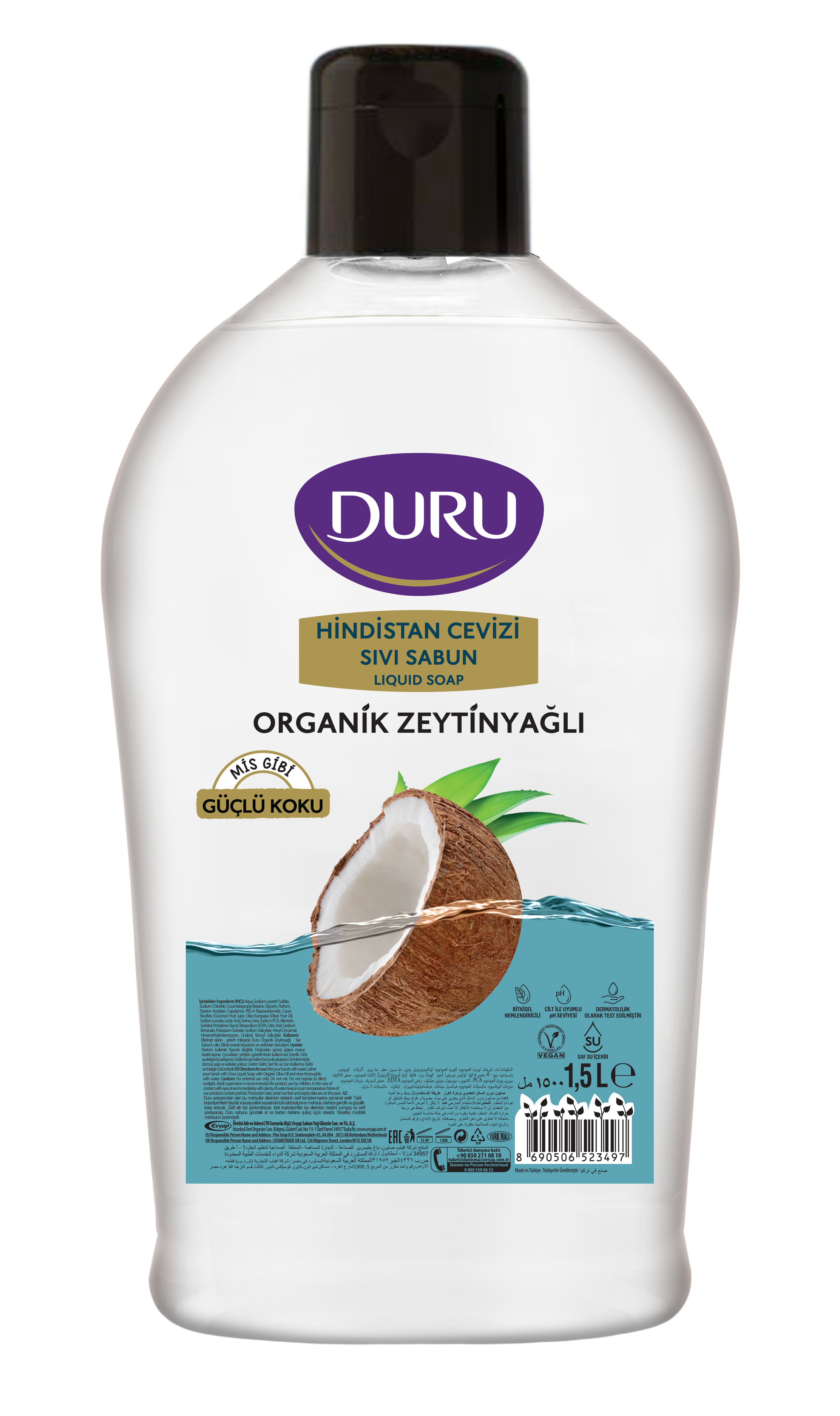 Duru Sıvı Sabun Hindistan Cevizi 1,5lt