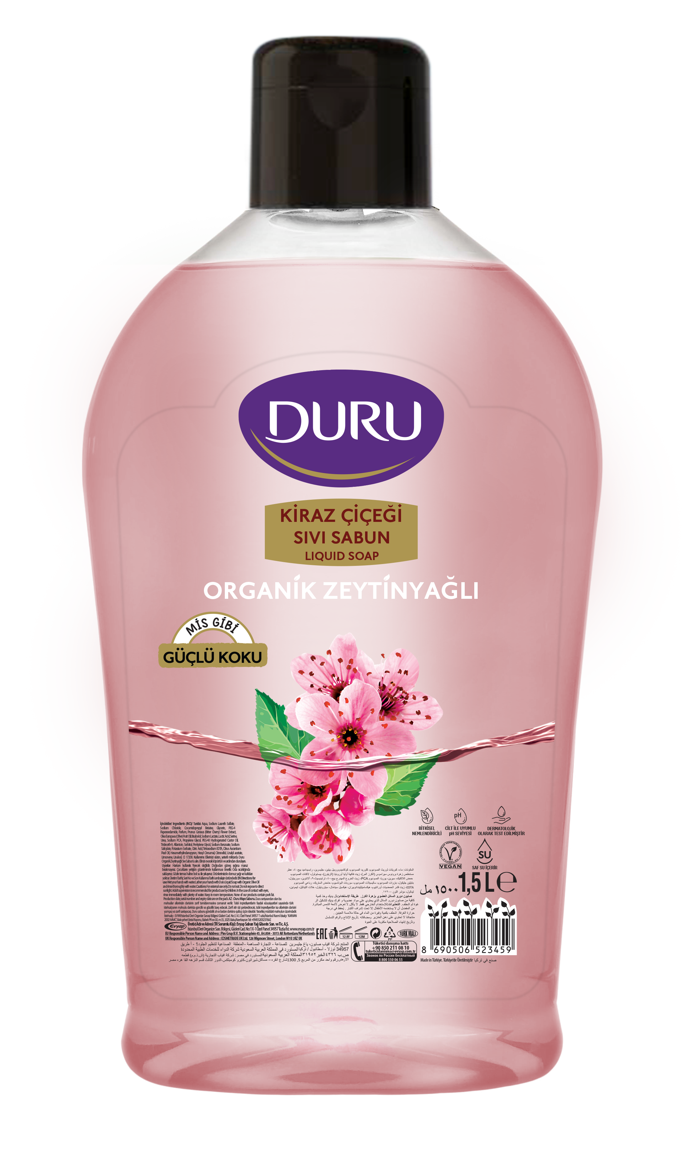 Duru Sıvı Sabun Kiraz Çiçek 1,5lt