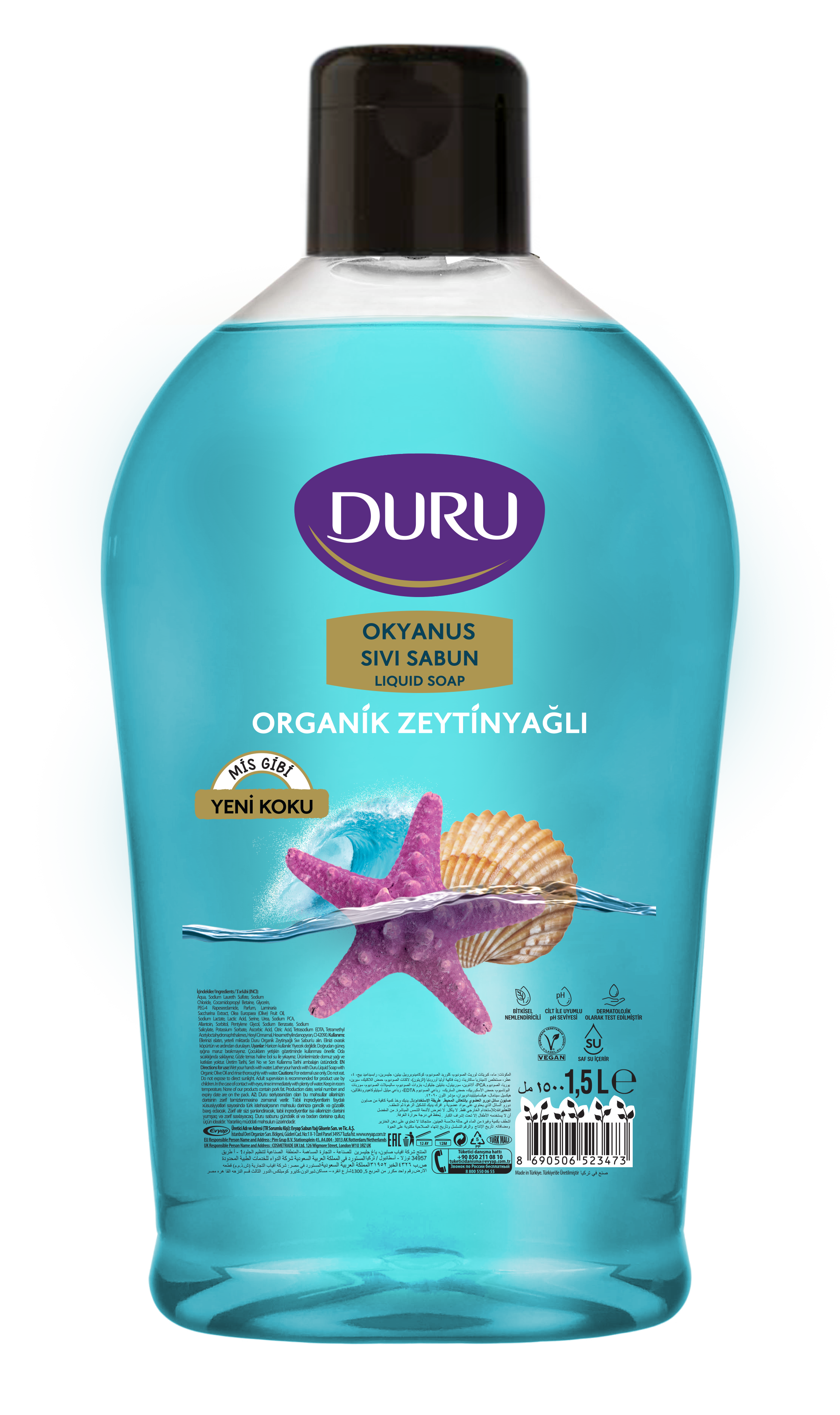Duru Sıvı Sabun Okyanus 1,5lt