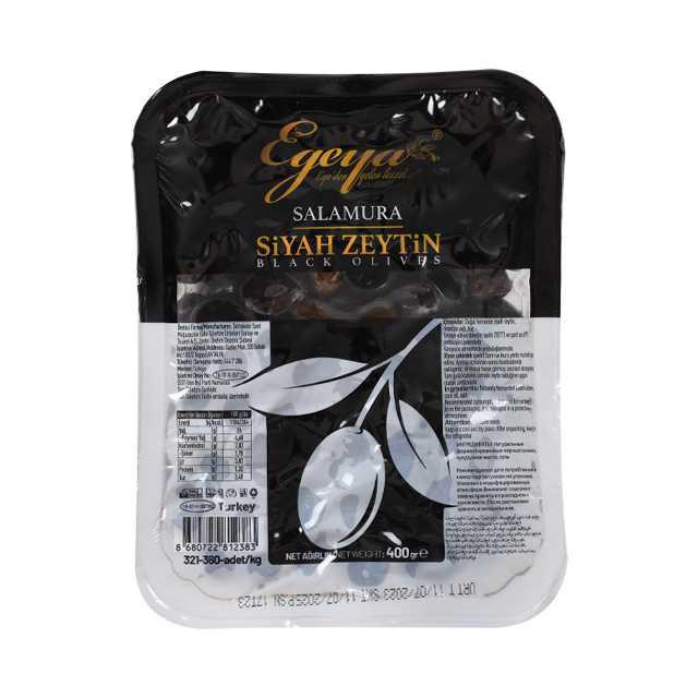 Egeya Yağlı  S.Siyah 400GR(321-360)Zeytin Vkm