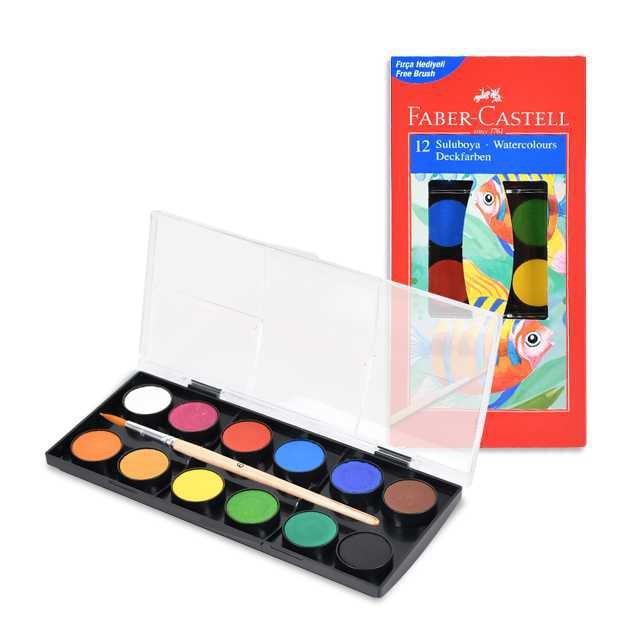 F.Castel 5292190011 12 li Küçük Boy Sulu Boya