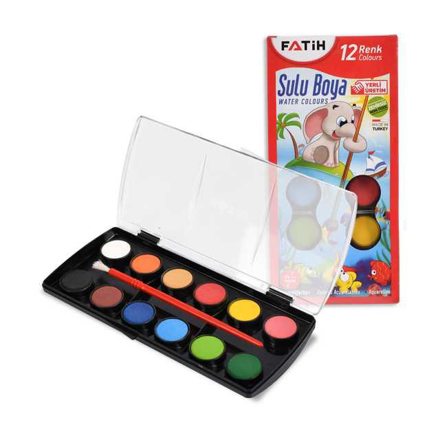 Fatih S-12 Sulu Boya 12 Renk