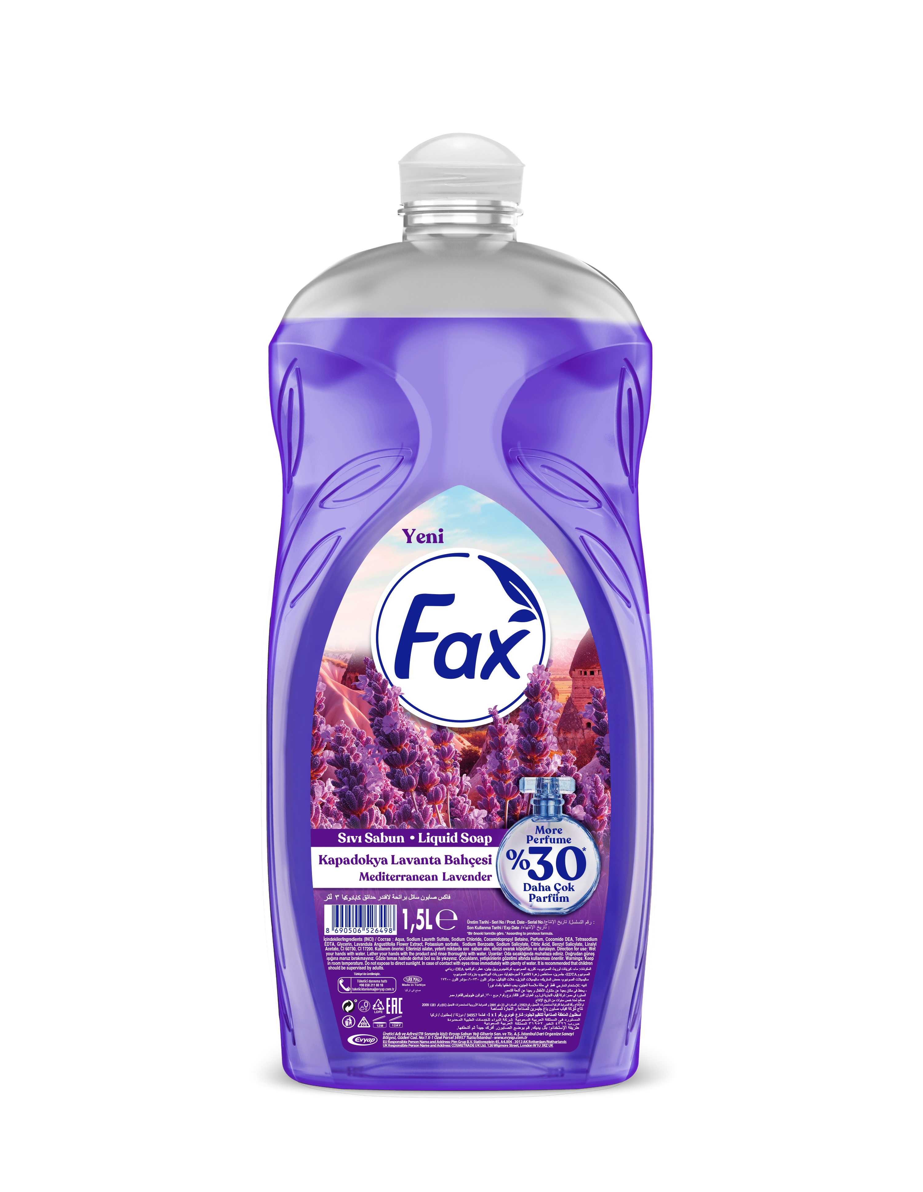 Fax Sıvı Sabun Lavanta 1,5lt