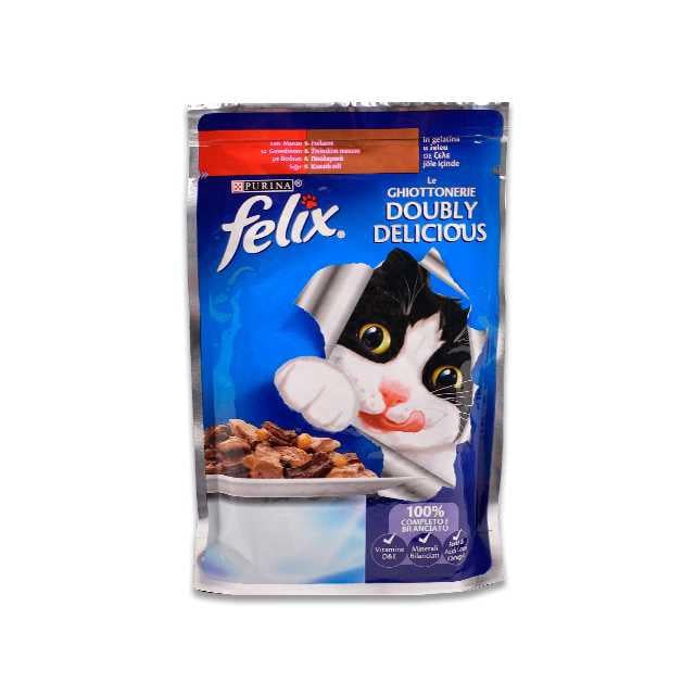 Felix Sıg.Etli Kümes Hay. Yaş Kedi Mama Pouch 85gr