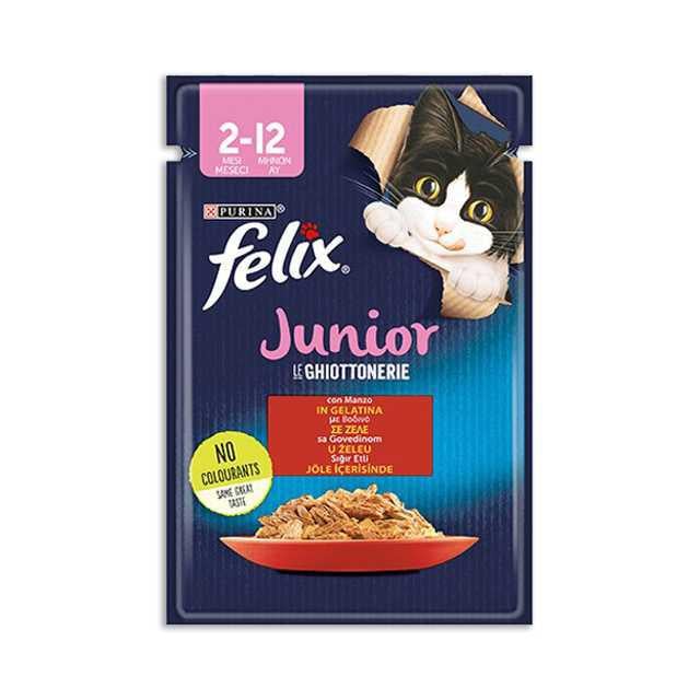 FelixYavru Sığır Etli pouch 85gr