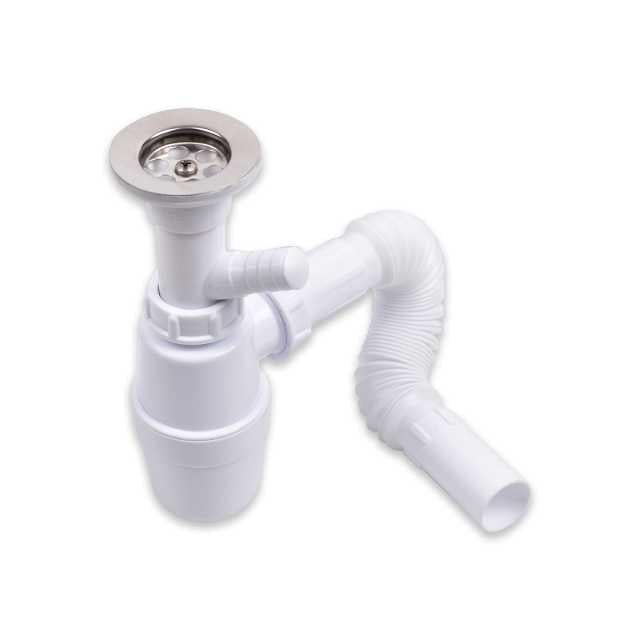 Güçlü (0133) Taşlı Kor.Cam. Çıkışlı Lavabo Sifonu