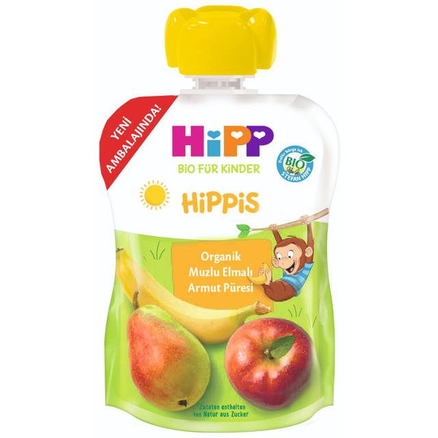 Hipp Hippis Org.Muz Elma Armut Püresi 100gr