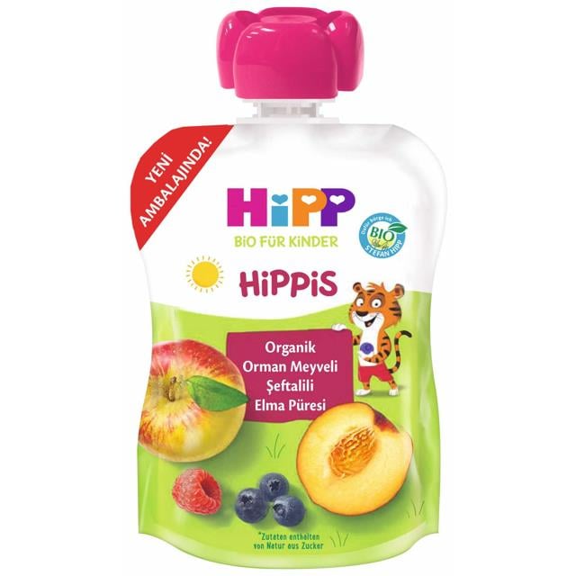 Hipp Hippis Org.Or.Meyve Şeftali Elma Püresi 100gr