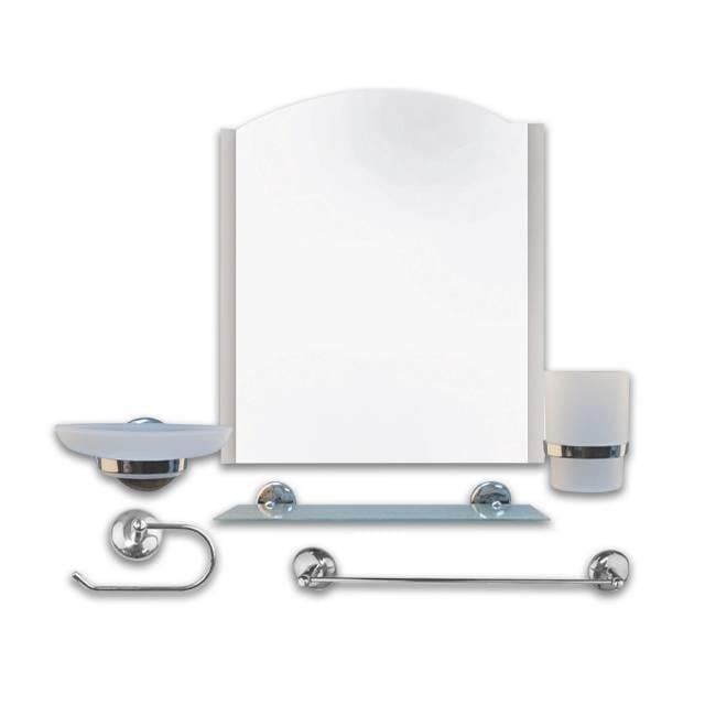 İpek 6 Pcs Krom Ayna Seti