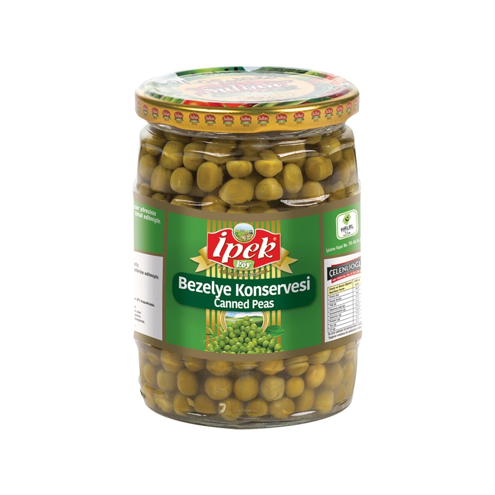 İpek Bezelye 560gr Cam