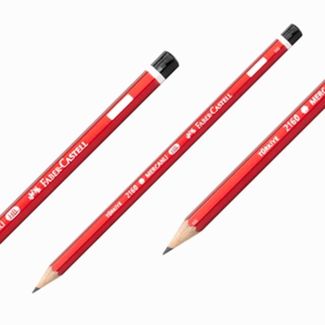 J.Faber 105216 Köşeli Mercanlı Kurşun Kalem