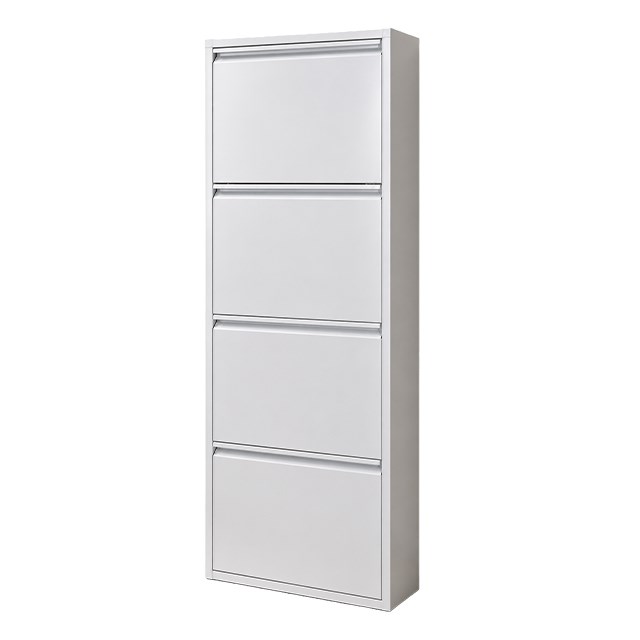 KASER 9003 BEYAZ 4lu  KILITLI METAL AYAKKABILIK