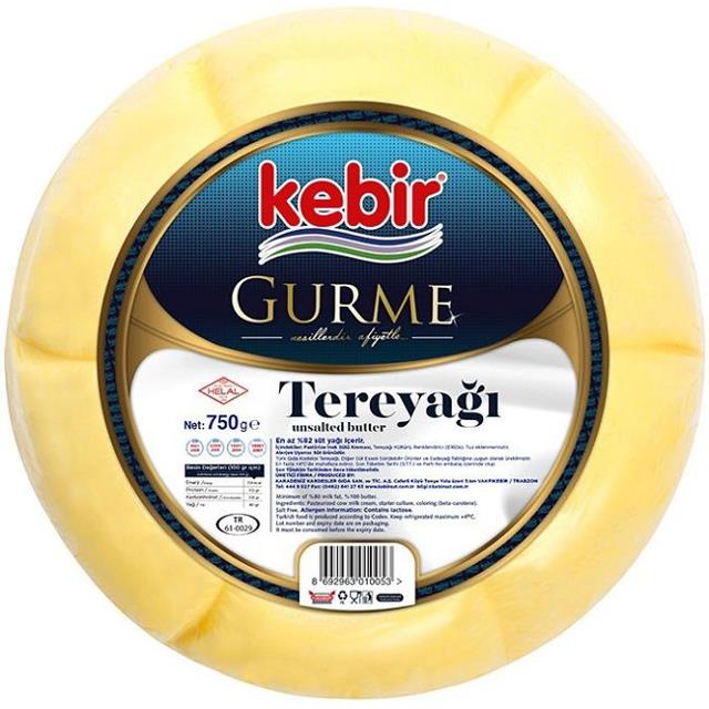 Kebir Gurme Tereyağ 750gr Tuzsuz