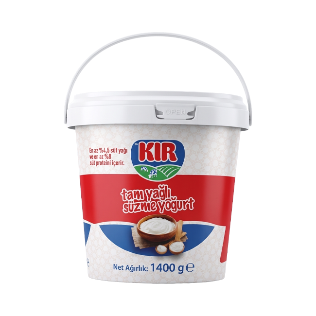 Kır Tam Yağlı Süzme Yoğurt 1400g