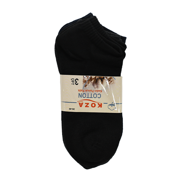 KOZA BAYAN 3 lu KOTON PATIK CORAP