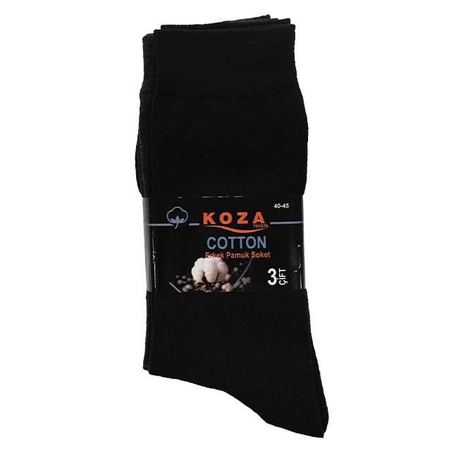 KOZA ERKEK 3 lu KOTON SOKET CORAP