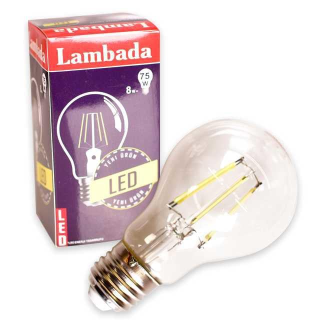 Lambada 8W Beyaz Flamen Led Ampul